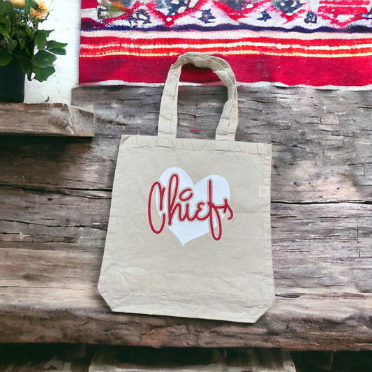 KC Heart Chiefs Tote
